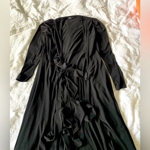 Zara Black Wrap Dress Small